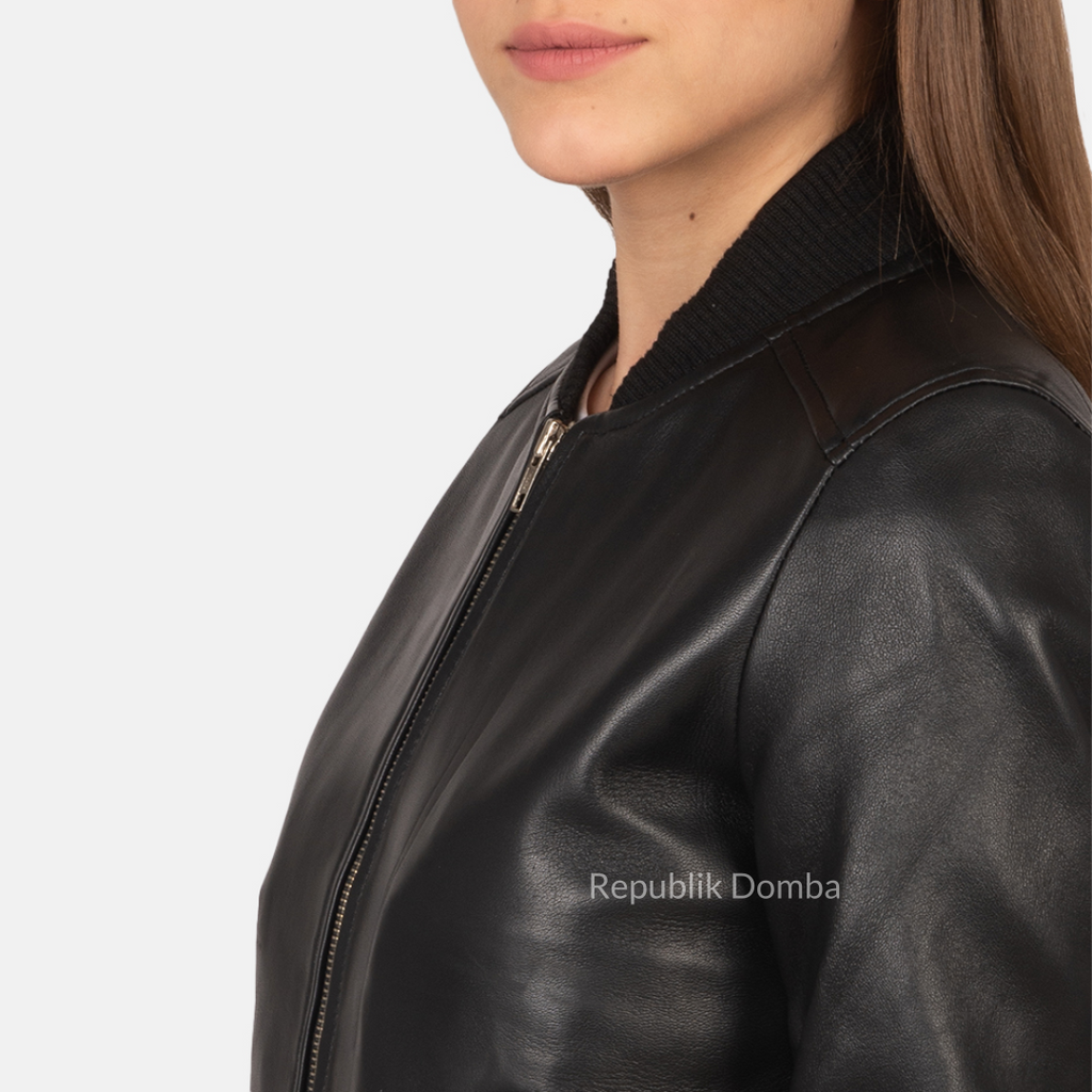 Jaket Kulit Wanita Bomber - WCB 401