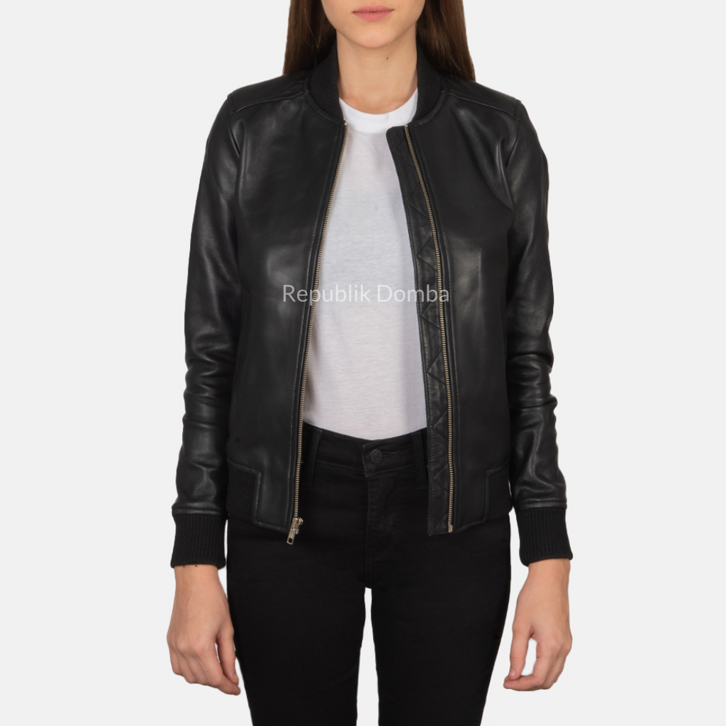 Jaket Kulit Wanita Bomber - WCB 401