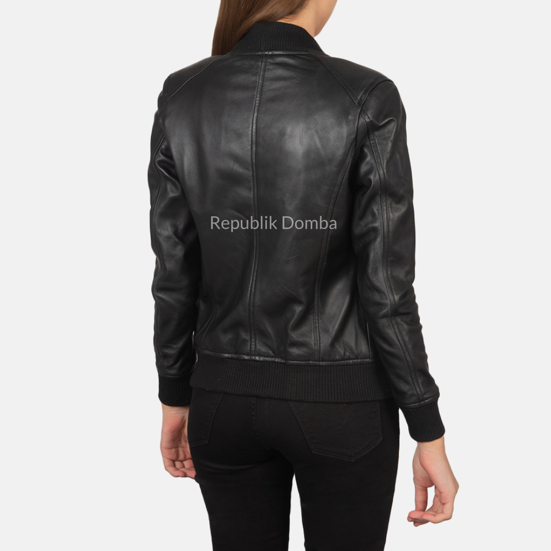 Jaket Kulit Wanita Bomber - WCB 401
