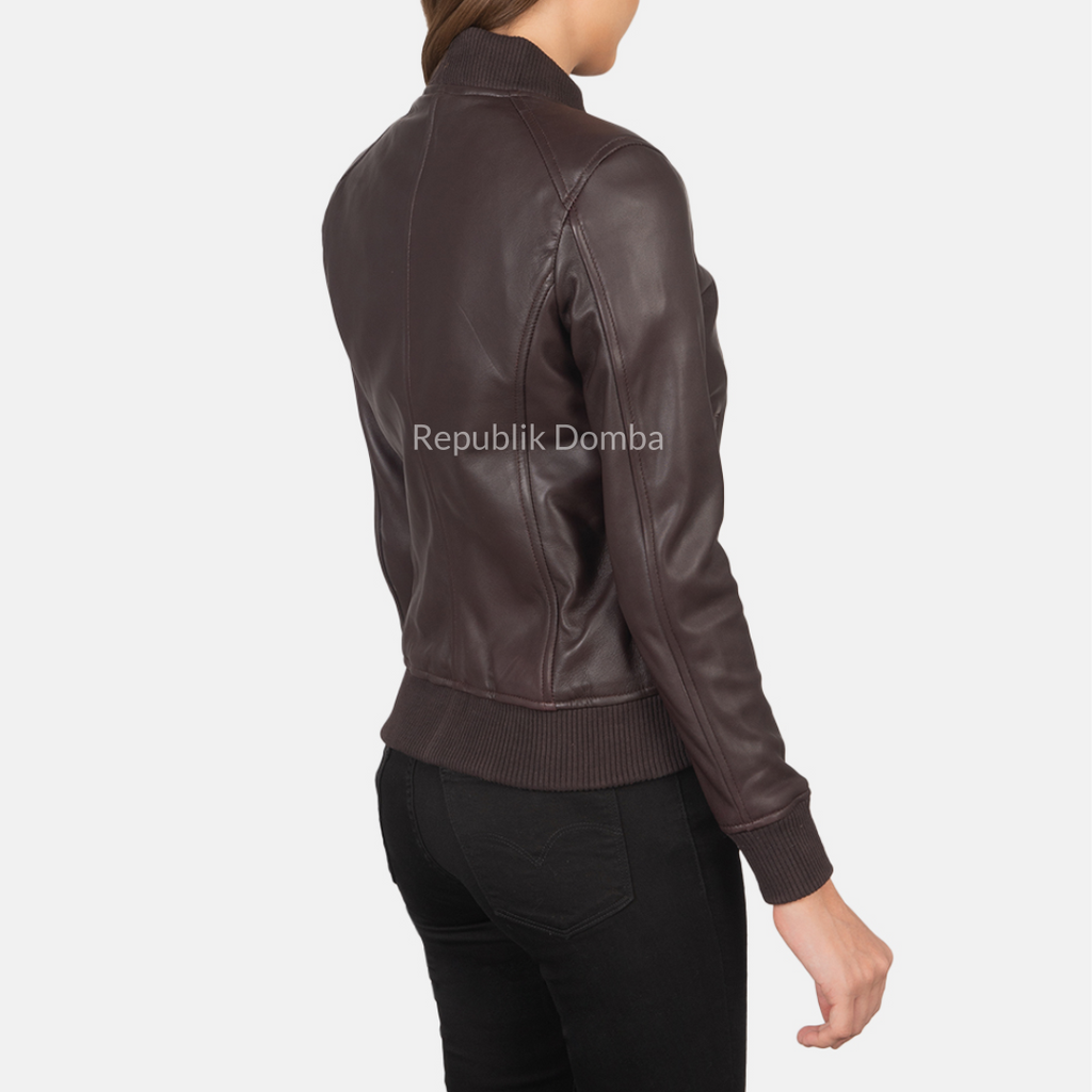 Jaket Kulit Wanita Bomber - WCB 402