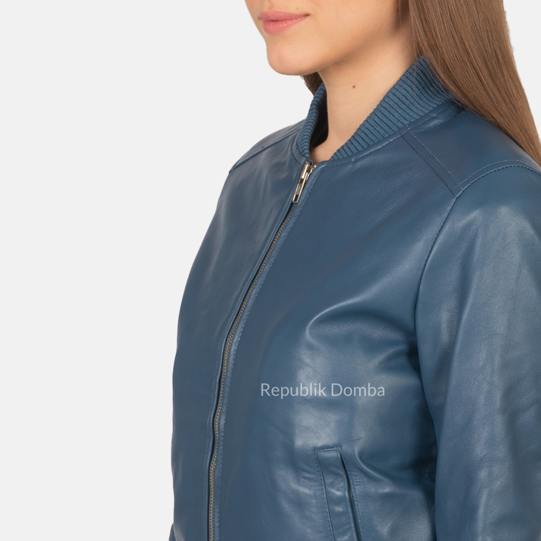Jaket Kulit Wanita Bomber - WCB 403