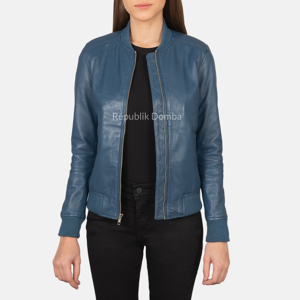 Jaket Kulit Wanita Bomber - WCB 403