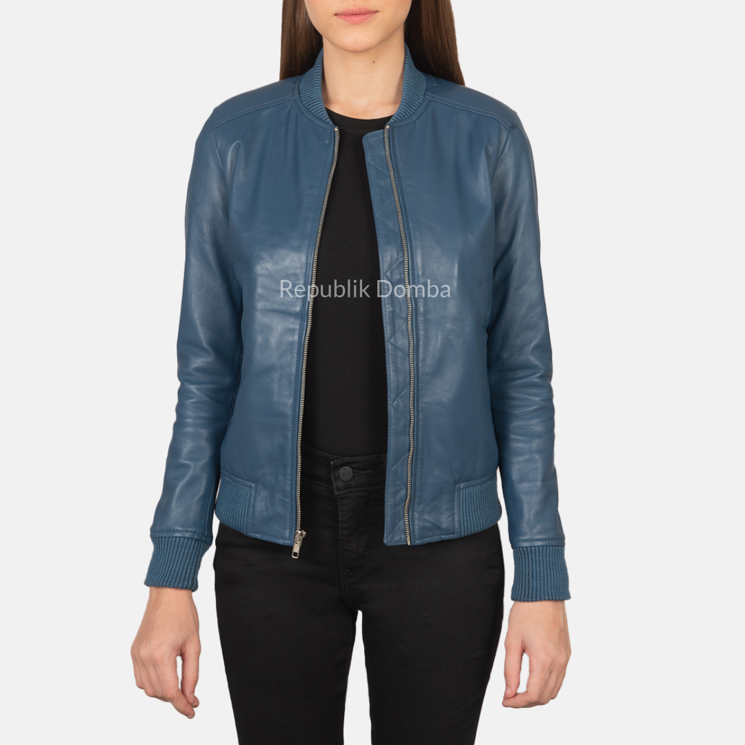 Jaket Kulit Wanita Bomber - WCB 403