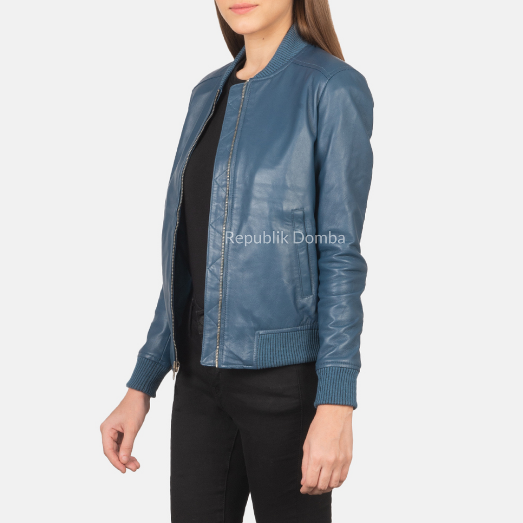 Jaket Kulit Wanita Bomber - WCB 403