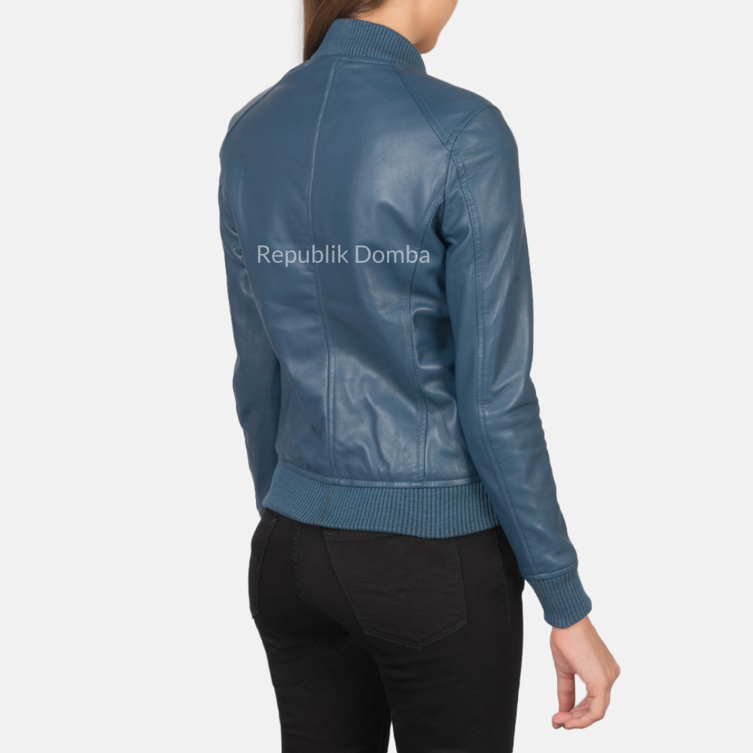 Jaket Kulit Wanita Bomber - WCB 403