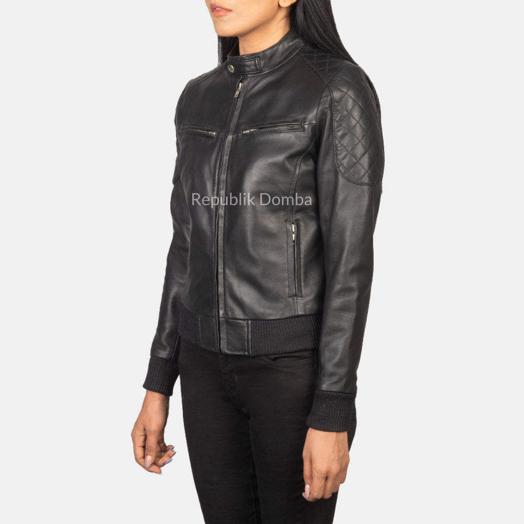 Jaket Kulit Wanita Bomber - WCB 404