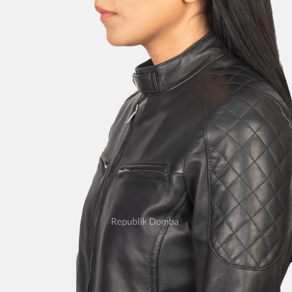 Jaket Kulit Wanita Bomber - WCB 404