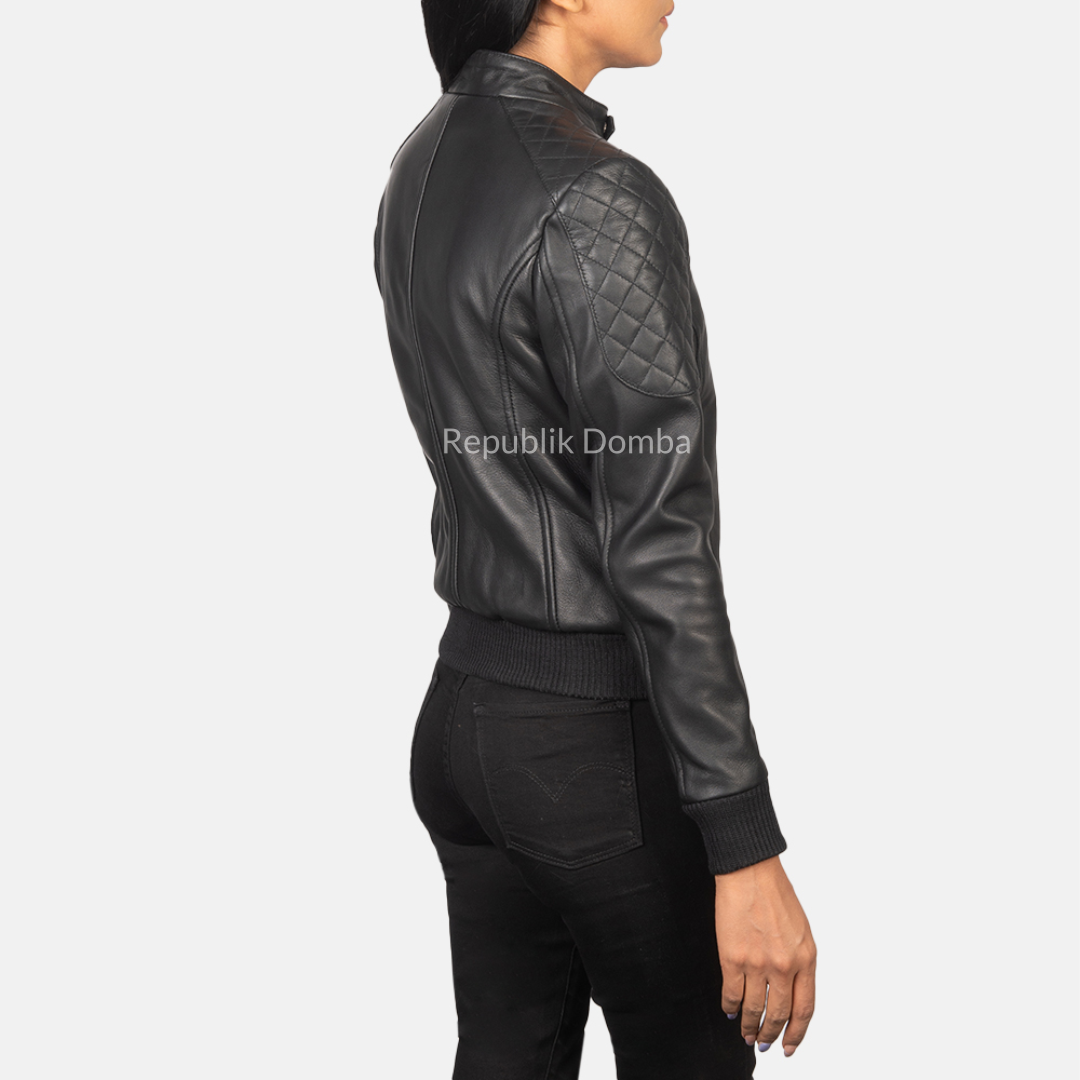 Jaket Kulit Wanita Bomber - WCB 404