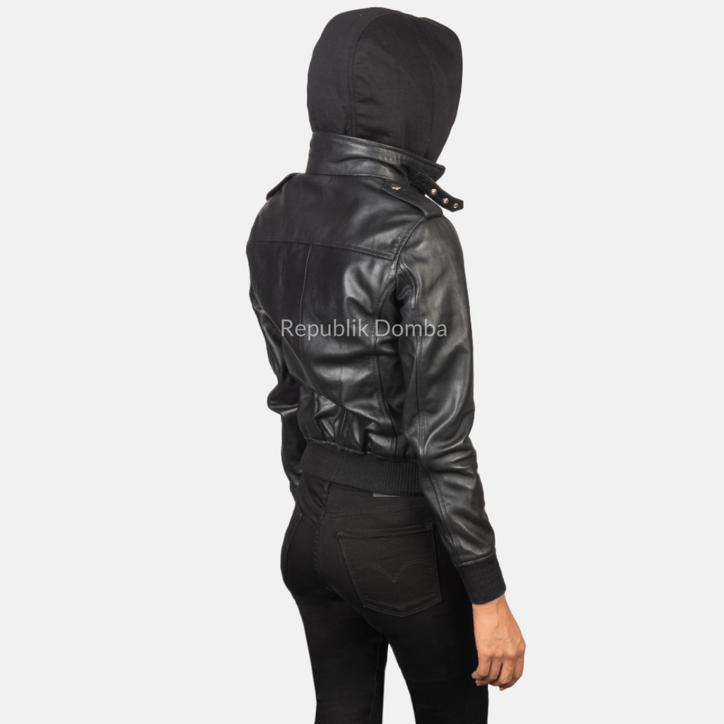 Jaket Kulit Wanita Bomber - WCB 405