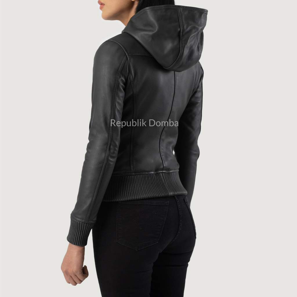 Jaket Kulit Wanita Bomber - WCB 408