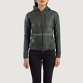 Jaket Kulit Wanita Bomber - WCB 410 - Tampak Depan