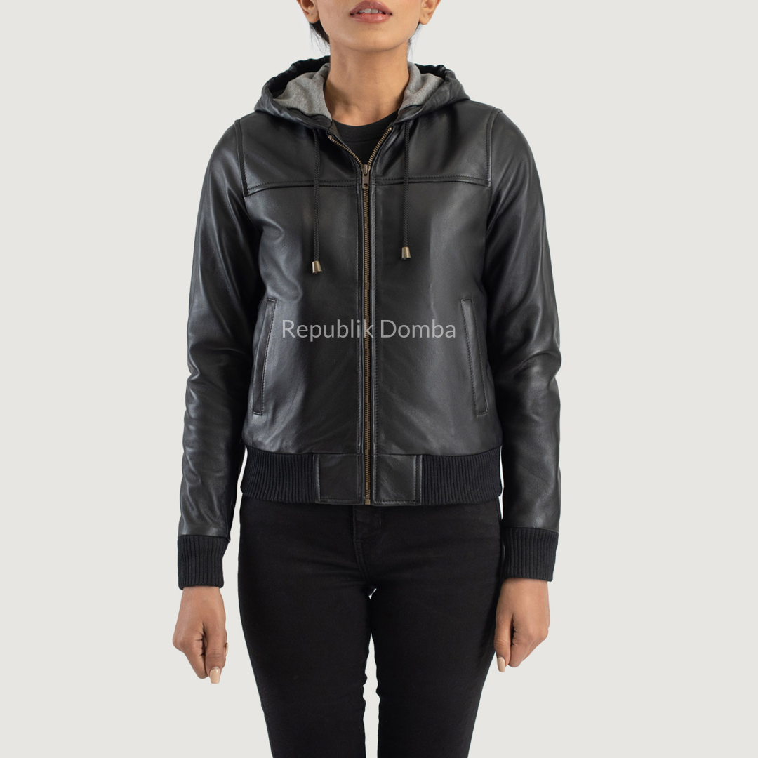 Jaket Kulit Wanita Bomber - WCB 411