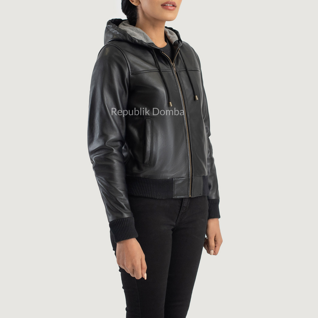 Jaket Kulit Wanita Bomber - WCB 411