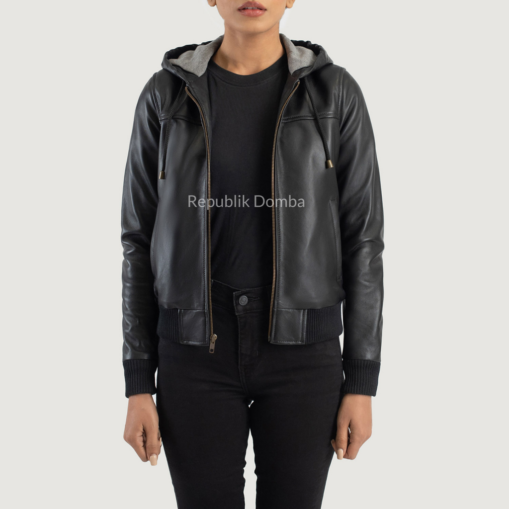 Jaket Kulit Wanita Bomber - WCB 411