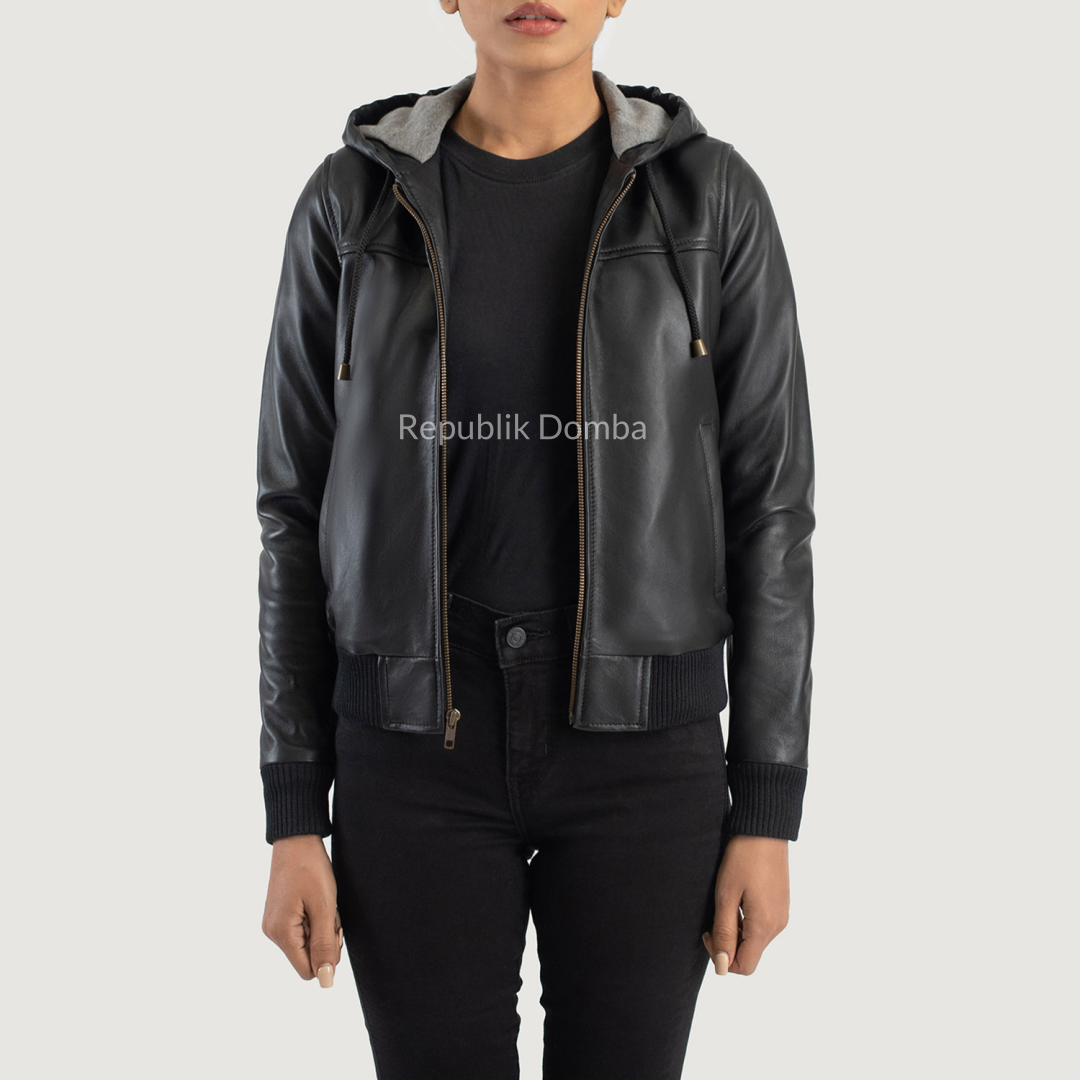 Jaket Kulit Wanita Bomber - WCB 411