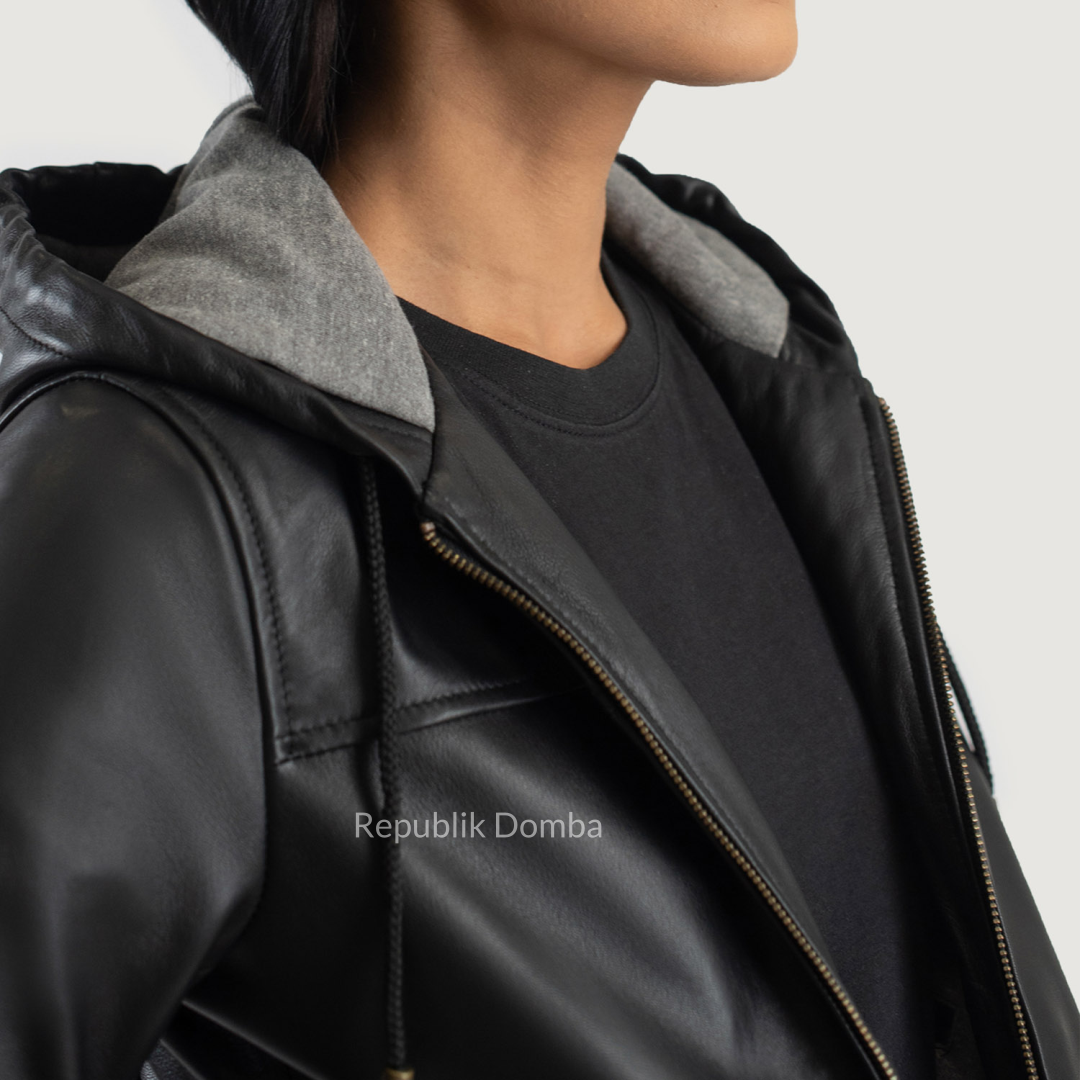 Jaket Kulit Wanita Bomber - WCB 411