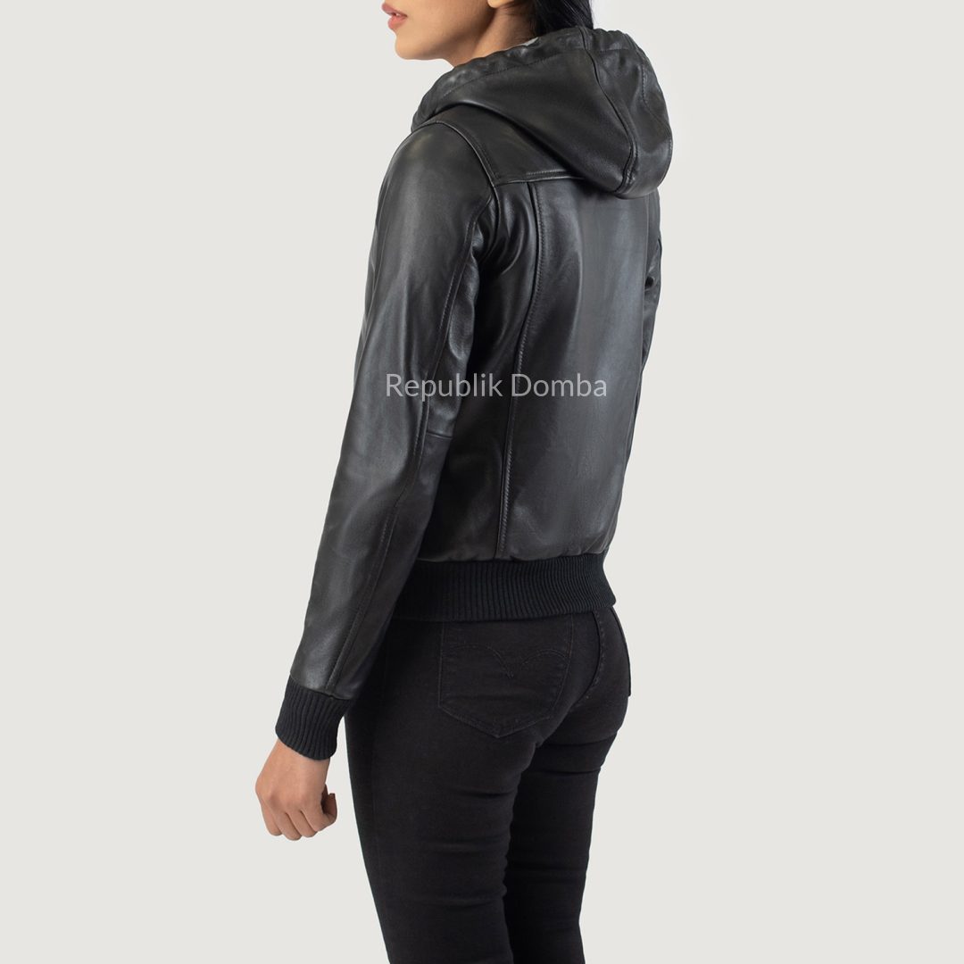 Jaket Kulit Wanita Bomber - WCB 411