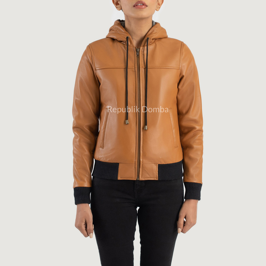 Jaket Kulit Wanita Bomber - WCB 412