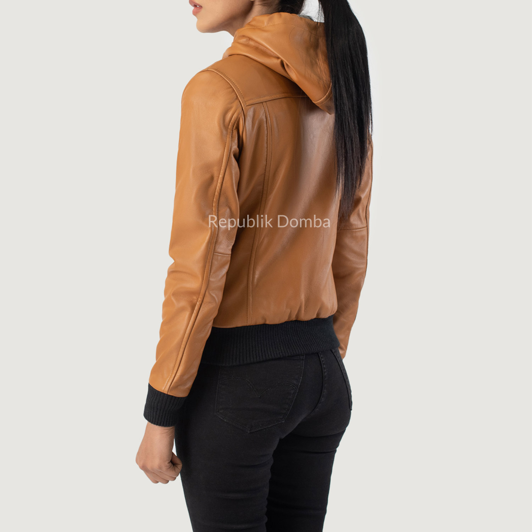 Jaket Kulit Wanita Bomber - WCB 412
