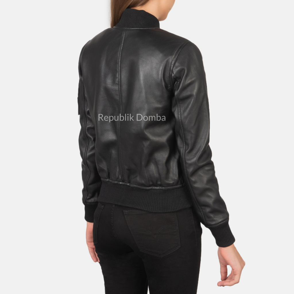 Jaket Kulit Wanita Bomber - WCB 413