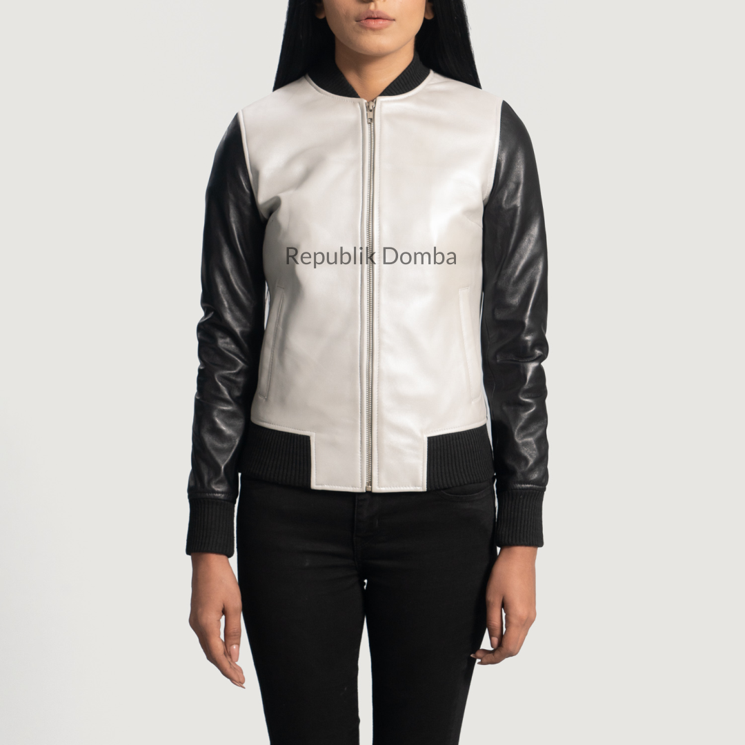 Jaket Kulit Wanita Bomber - WCB 416