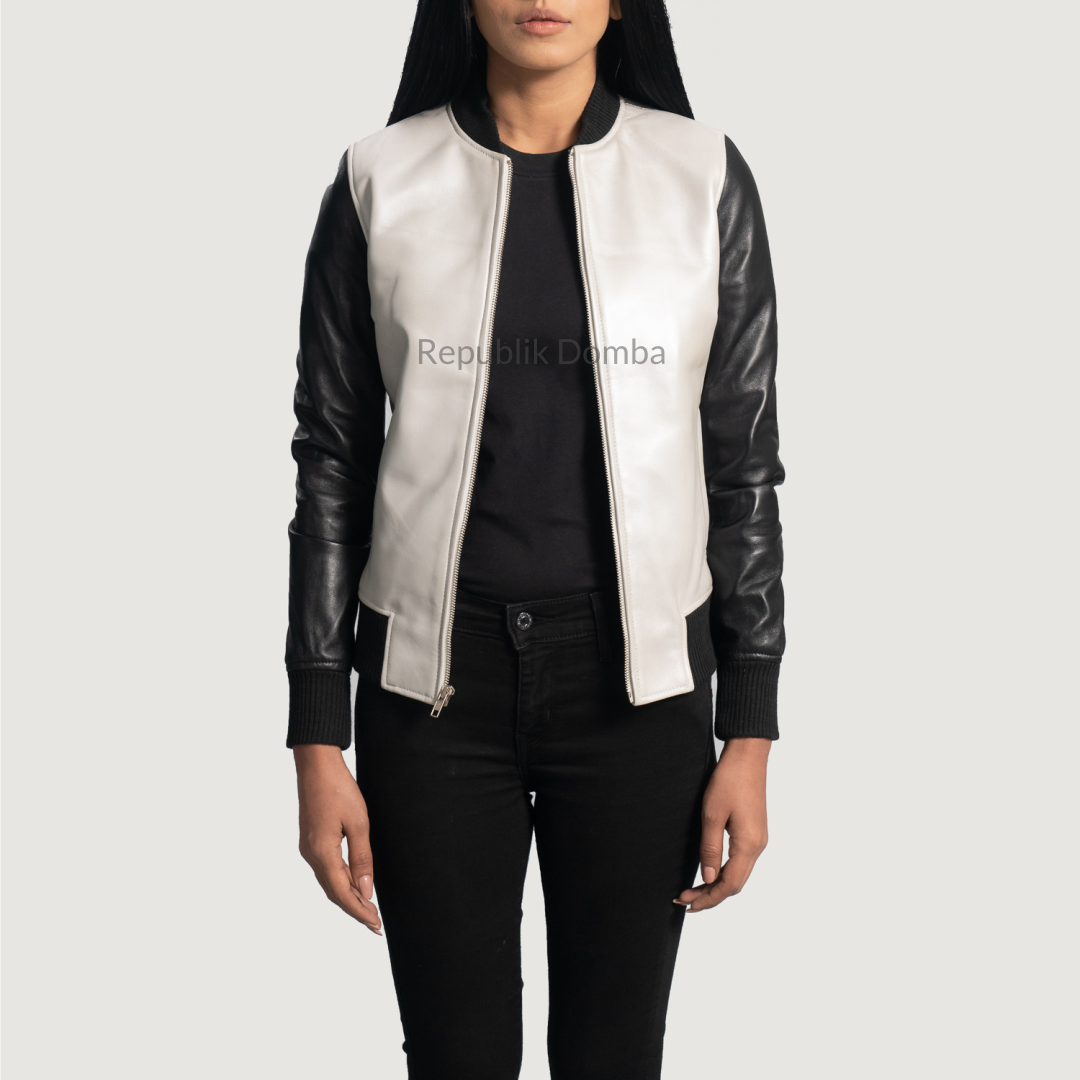 Jaket Kulit Wanita Bomber - WCB 416