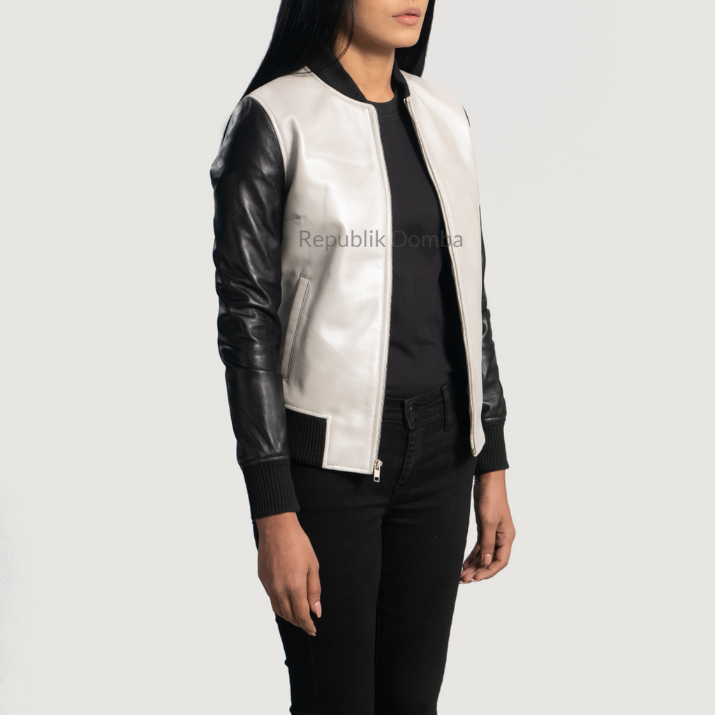 Jaket Kulit Wanita Bomber - WCB 416