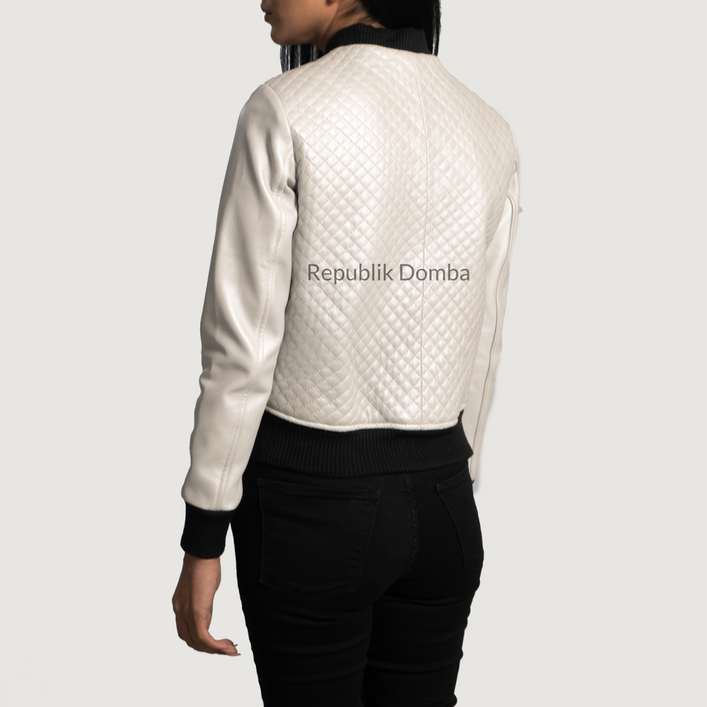 Jaket Kulit Wanita Bomber - WCB 417
