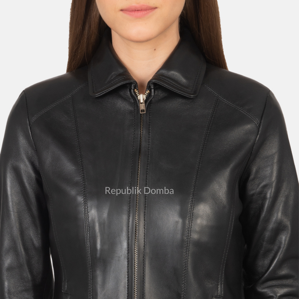 Jaket Kulit Wanita Formal - WF 401 - Tampak Samping