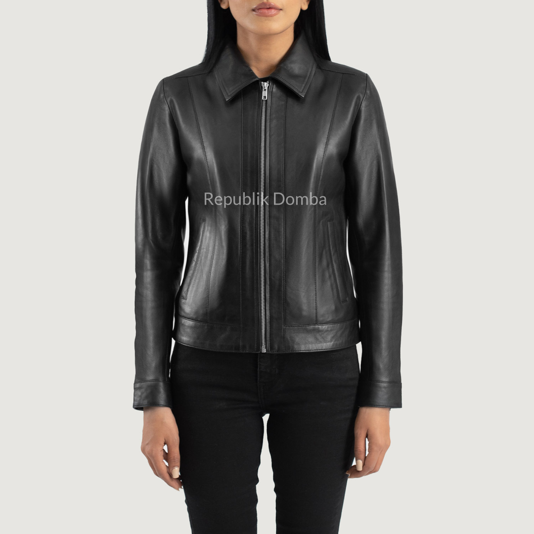 Jaket Kulit Wanita Formal - WF 405 - Tampak Depan