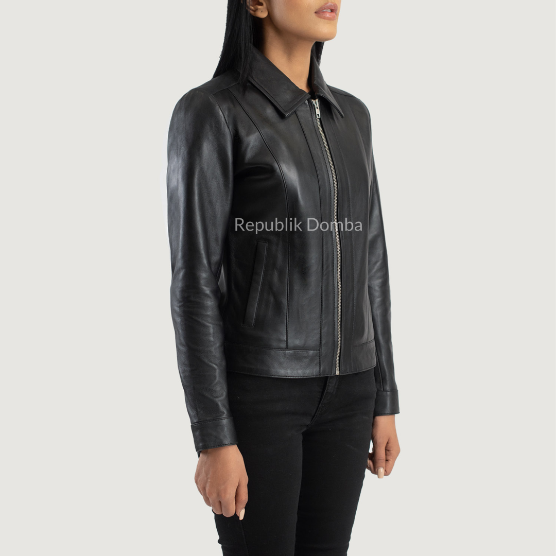 Jaket Kulit Wanita Formal - WF 405 - Tampak Samping