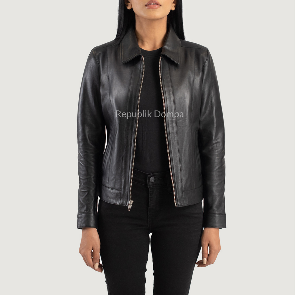 Jaket Kulit Wanita Formal - WF 405 - Tampak Belakang