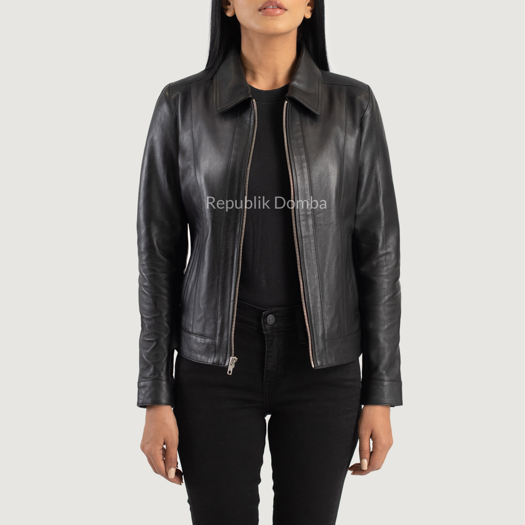 Jaket Kulit Wanita Formal - WF 405 - Tampak Belakang