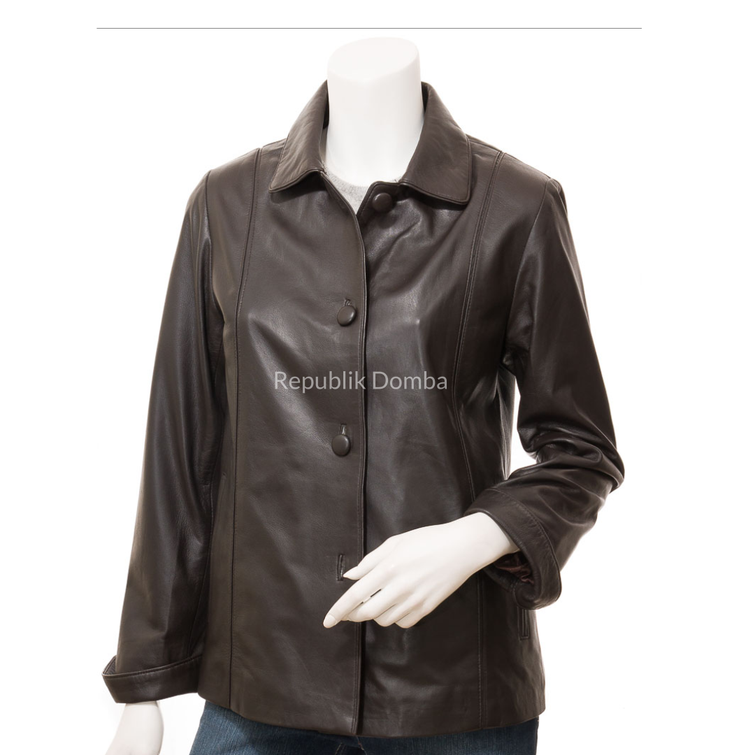 Jaket Kulit Wanita Formal - WF 423 - Tampak Depan