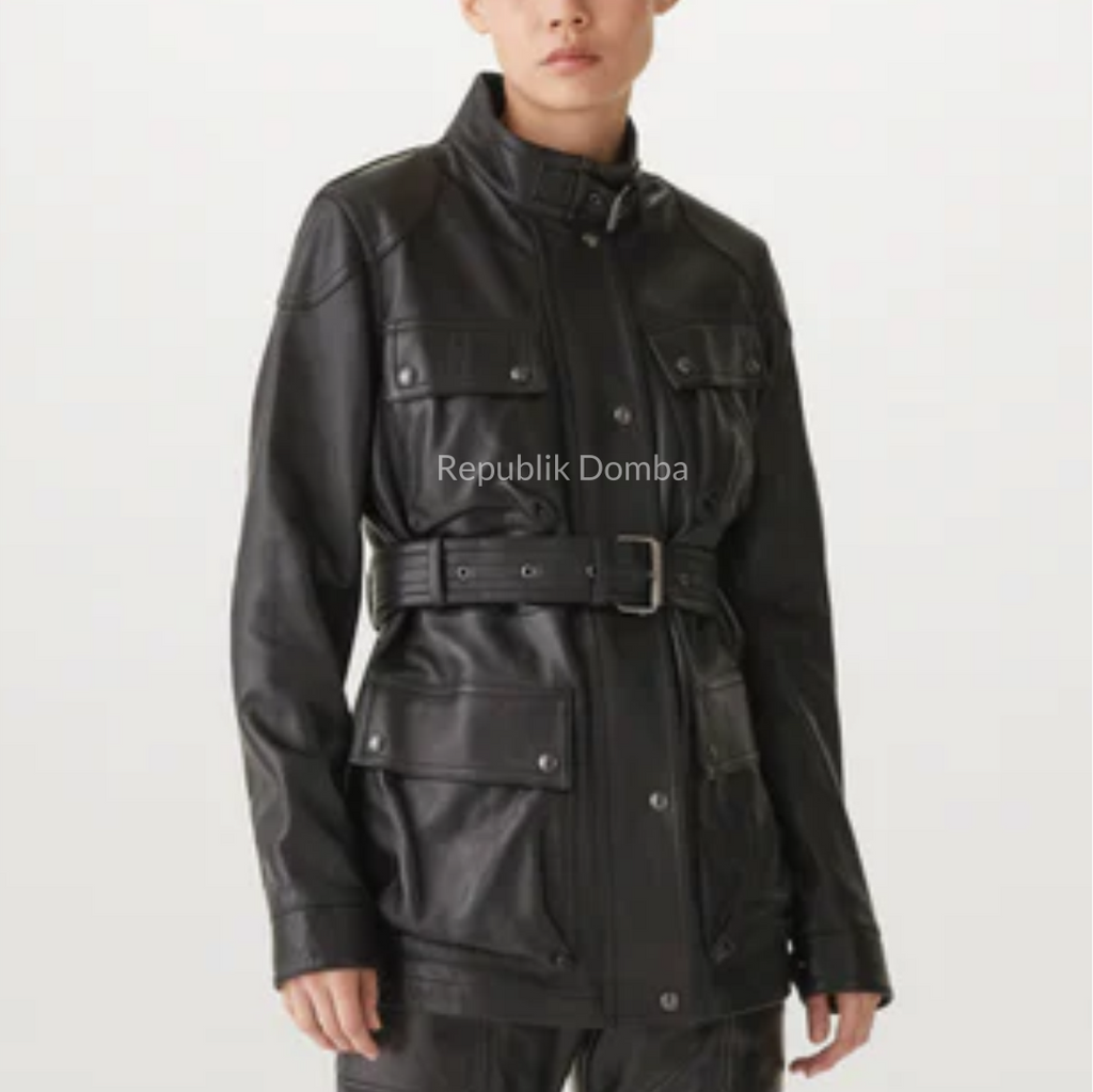 Jaket Kulit Wanita Safari - WJS 401 - Tampak Samping
