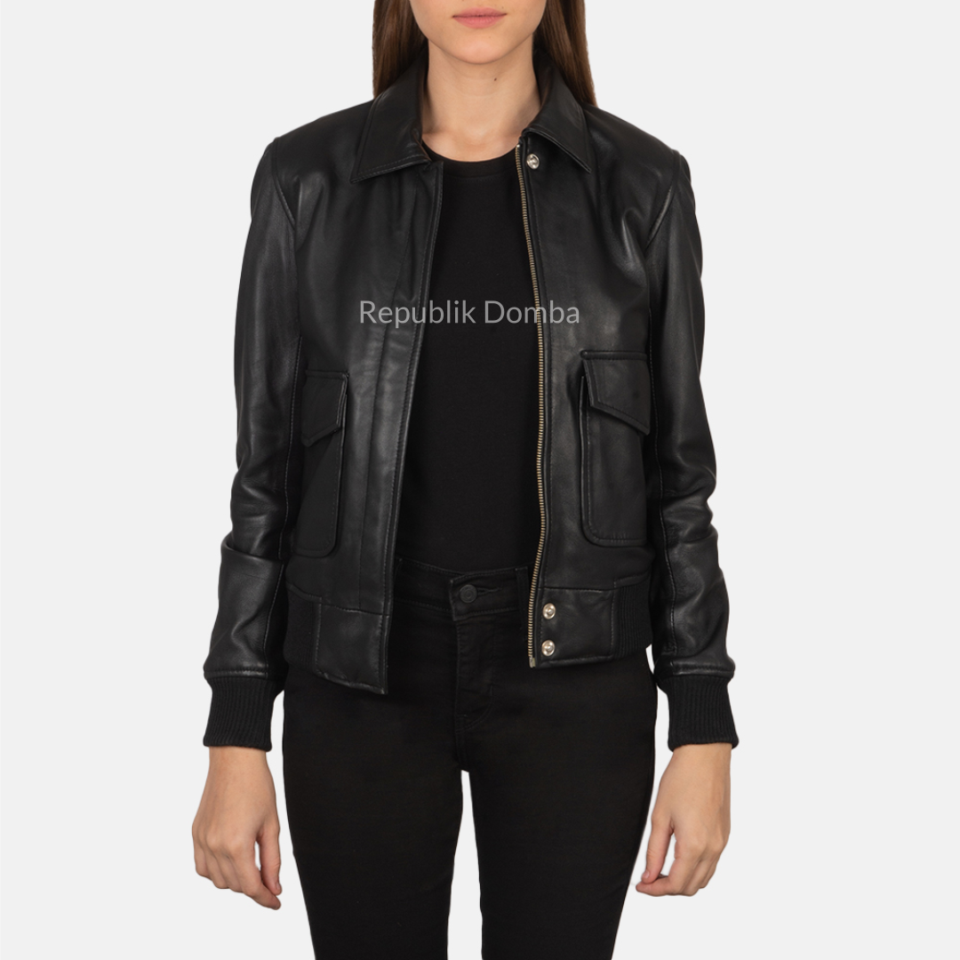 Jaket Kulit Wanita Pilot - WP 401