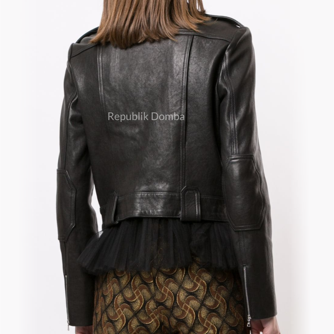 Jaket Kulit Wanita Pilot - WP 405 - Detail Hardware dan Jahitan