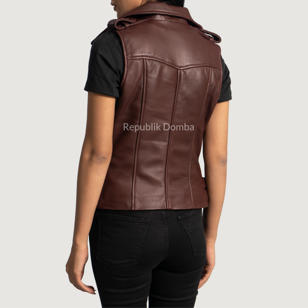 Rompi Kulit Wanita - WR 403 - Detail Hardware dan Jahitan