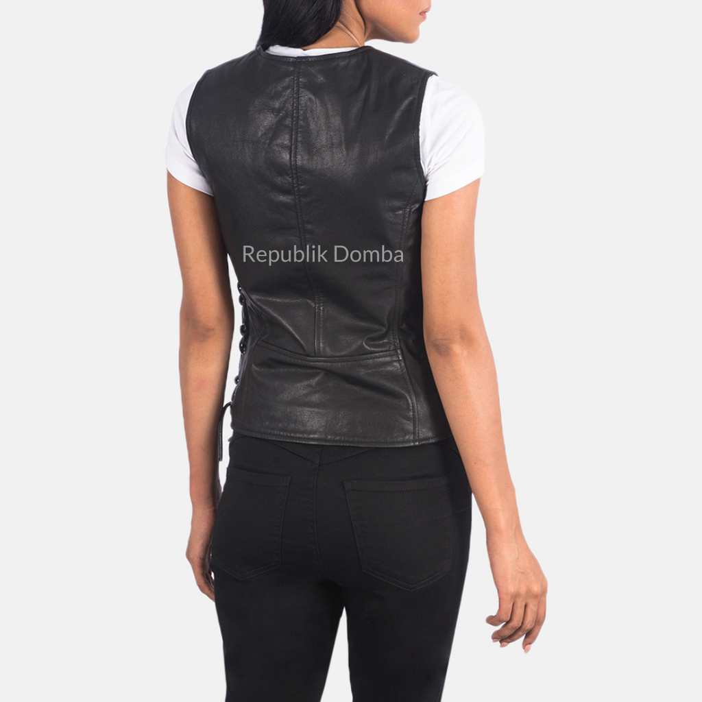Rompi Kulit Wanita - WR 404 - Detail Hardware dan Jahitan