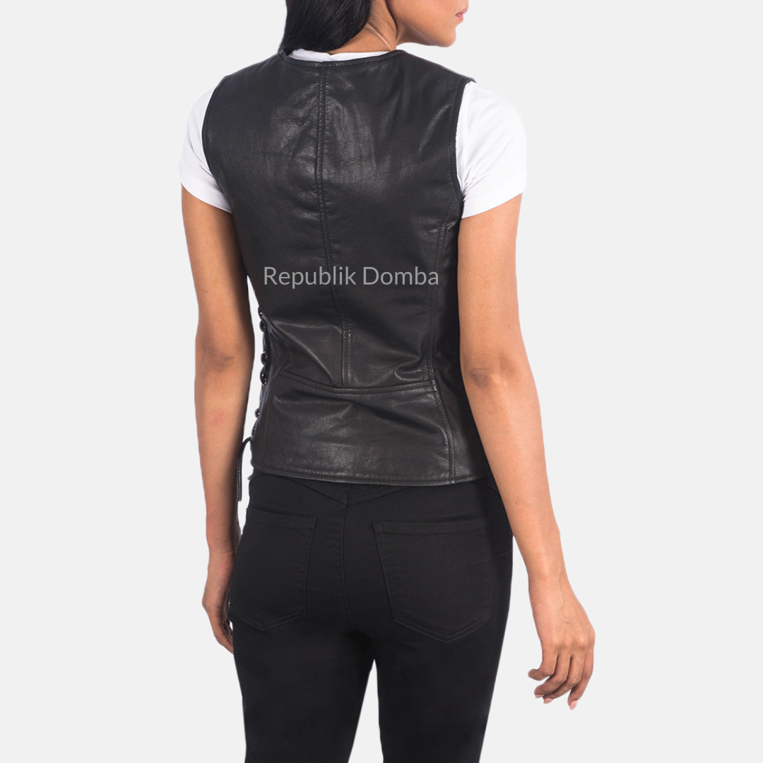 Rompi Kulit Wanita - WR 404 - Detail Hardware dan Jahitan